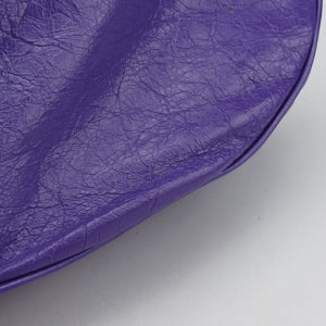 Pre-owned Balenciaga Le Cagole Purple lambskin shoulderbag | stylenewstar