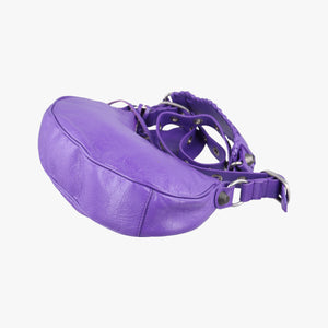 Pre-owned Balenciaga Le Cagole Purple lambskin shoulderbag | stylenewstar