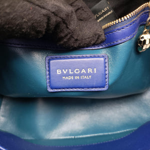 Pre-owned Bvlgari SERPENTI VIPER Blue leather shoulderbag | stylenewstar