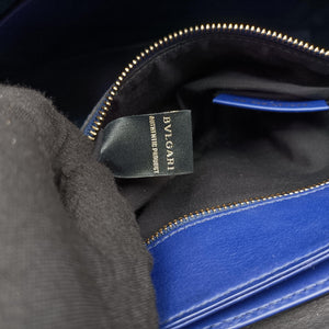 Pre-owned Bvlgari SERPENTI VIPER Blue leather shoulderbag | stylenewstar