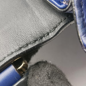 Pre-owned Bvlgari SERPENTI VIPER Blue leather shoulderbag | stylenewstar
