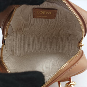 Vintage Loewe Amazona Nano Brown Canvas x leather shoulderbag | stylenewstar