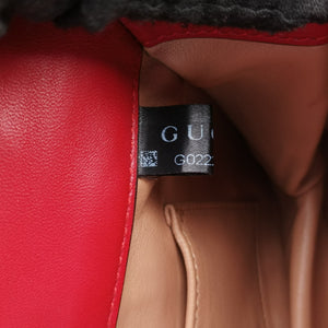 Pre-owned Gucci Broadway Pearl Bee Red Leather 453778 shoulderbag | stylenewstar