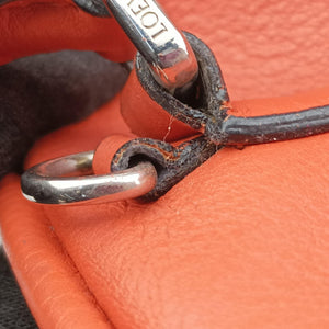 Pre-owned Loewe Amazona Orange Leather handbag | stylenewstar