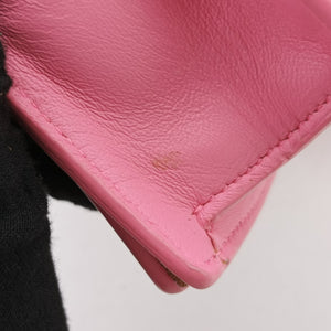 Pre-owned Bottega Veneta Cassette Pink lambskin shoulderbag | stylenewstar