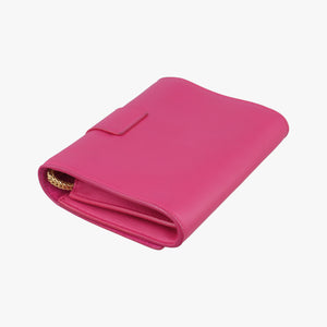 Pre-owned Yves Saint Laurent ChYc Mini Y Line Classic Cabasique WOC Rose Leather 311215 shoulderbag | stylenewstar