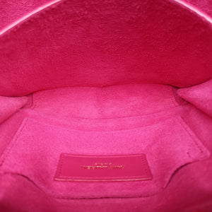 Pre-owned Yves Saint Laurent ChYc Mini Y Line Classic Cabasique WOC Rose Leather 311215 shoulderbag | stylenewstar