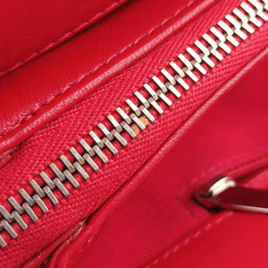 Pre-owned Chanel Paris-Venice Vinyl Lipstick Ligne Red Patent A47926 shoulderbag | stylenewstar