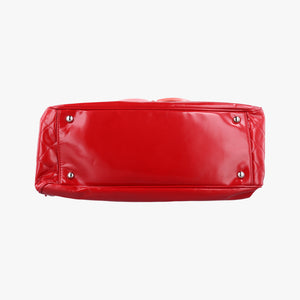 Pre-owned Chanel Paris-Venice Vinyl Lipstick Ligne Red Patent A47926 shoulderbag | stylenewstar