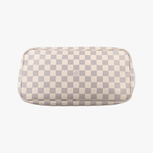 Pre-owned Louis Vuitton NEVERFULL MM Azur Damier Canvas N51107 handbag | stylenewstar