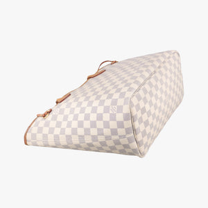 Pre-owned Louis Vuitton NEVERFULL MM Azur Damier Canvas N51107 handbag | stylenewstar