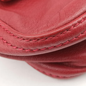 Secondhand Fendi Baguette Red Leather 8BR180 handbag | stylenewstar