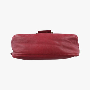 Secondhand Fendi Baguette Red Leather 8BR180 handbag | stylenewstar
