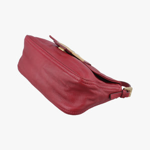 Secondhand Fendi Baguette Red Leather 8BR180 handbag | stylenewstar