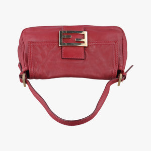 Secondhand Fendi Baguette Red Leather 8BR180 handbag | stylenewstar