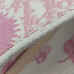 Pre-owned Christian Dior Logogram Ivory x Pink x Multicolor canvas shoulderbag | stylenewstar