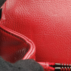 Pre-owned Yves Saint Laurent COLLEGE Red Leather 428056 shoulderbag | stylenewstar