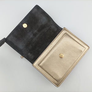 Pre-owned Yves Saint Laurent SUNSET Golden Leather 441972 shoulderbag | stylenewstar