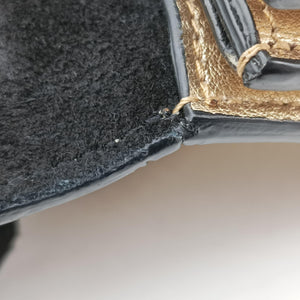 Pre-owned Yves Saint Laurent SUNSET Golden Leather 441972 shoulderbag | stylenewstar