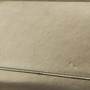 Pre-owned Yves Saint Laurent SUNSET Golden Leather 441972 shoulderbag | stylenewstar