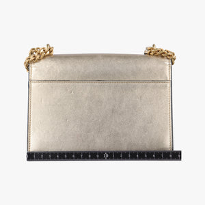 Pre-owned Yves Saint Laurent SUNSET Golden Leather 441972 shoulderbag | stylenewstar