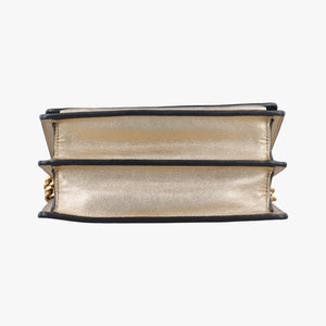 Pre-owned Yves Saint Laurent SUNSET Golden Leather 441972 shoulderbag | stylenewstar