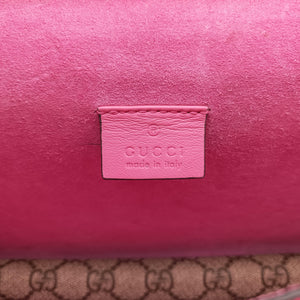 Pre-owned Gucci Dionysus Brown×pink PVC coated canvas 400249 shoulderbag | stylenewstar