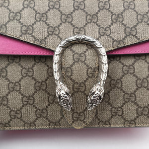 Pre-owned Gucci Dionysus Brown×pink PVC coated canvas 400249 shoulderbag | stylenewstar