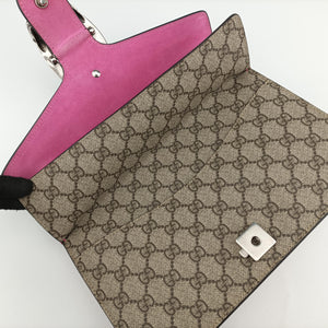 Pre-owned Gucci Dionysus Brown×pink PVC coated canvas 400249 shoulderbag | stylenewstar