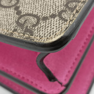 Pre-owned Gucci Dionysus Brown×pink PVC coated canvas 400249 shoulderbag | stylenewstar