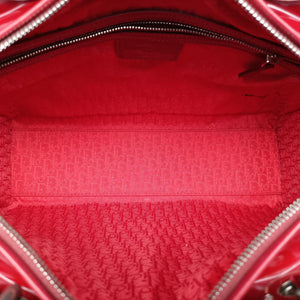 Pre-owned Christian Dior Lady Dior Red patent shoulderbag | stylenewstar