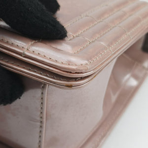 Secondhand Chanel BOY CHANEL Pink Patent A67018 shoulderbag | stylenewstar