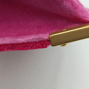 Pre-owned Prada Animalier Cahier Lions Head Red×Pink Velvet 1BD089 shoulderbag | stylenewstar