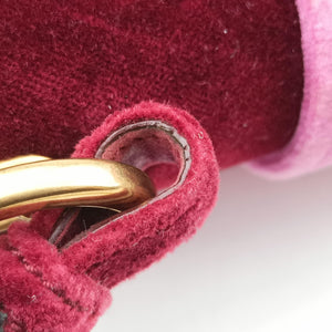 Pre-owned Prada Animalier Cahier Lions Head Red×Pink Velvet 1BD089 shoulderbag | stylenewstar