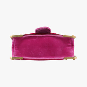 Pre-owned Prada Animalier Cahier Lions Head Red×Pink Velvet 1BD089 shoulderbag | stylenewstar