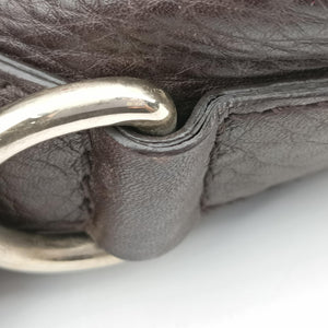 Pre-owned Gucci Sherry Line Brown leather 247205 handbag | stylenewstar