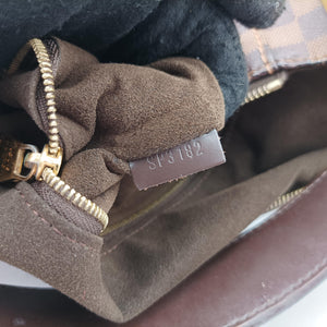 Pre-owned Louis Vuitton Damier Portobello PM Ebene Damier PVC coated canvas leather N41184 handbag | stylenewstar