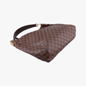 Pre-owned Louis Vuitton Damier Portobello PM Ebene Damier PVC coated canvas leather N41184 handbag | stylenewstar