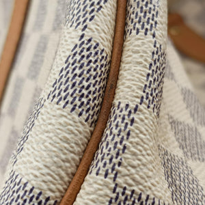 Pre-owned Louis Vuitton Keepall Bandouliere 55 Azur Damier Canvas N41429 handbag | stylenewstar