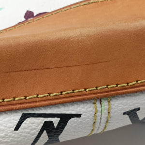 Pre-owned Louis Vuitton URSULA White Monogram Multicolor M40123 handbag | stylenewstar