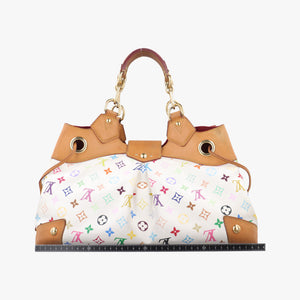 Pre-owned Louis Vuitton URSULA White Monogram Multicolor M40123 handbag | stylenewstar