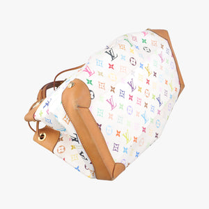 Pre-owned Louis Vuitton URSULA White Monogram Multicolor M40123 handbag | stylenewstar