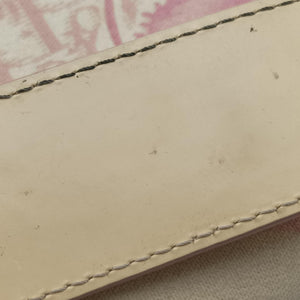 Pre-owned Christian Dior Cherry Blossom Flower Baguette White×Multicolour canvas handbag | stylenewstar