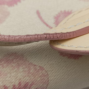 Pre-owned Christian Dior Cherry Blossom Flower Baguette White×Multicolour canvas handbag | stylenewstar