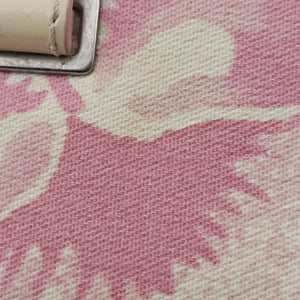 Pre-owned Christian Dior Cherry Blossom Flower Baguette White×Multicolour canvas handbag | stylenewstar