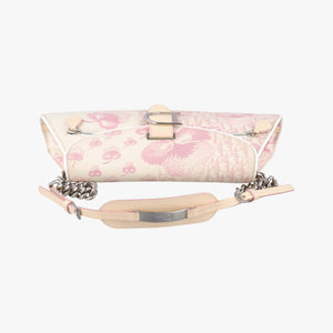 Pre-owned Christian Dior Cherry Blossom Flower Baguette White×Multicolour canvas handbag | stylenewstar