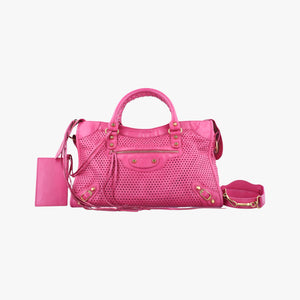 Secondhand Balenciaga Classic City Pink leather shoulderbag | stylenewstar