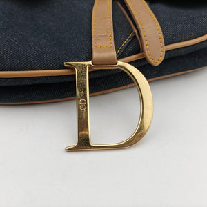 Vintage Christian Dior Saddlebags Blue Denim handbag | stylenewstar