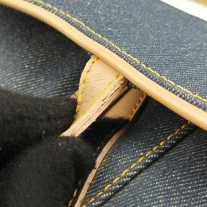 Vintage Christian Dior Saddlebags Blue Denim handbag | stylenewstar