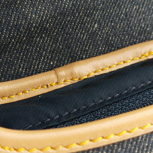 Vintage Christian Dior Saddlebags Blue Denim handbag | stylenewstar